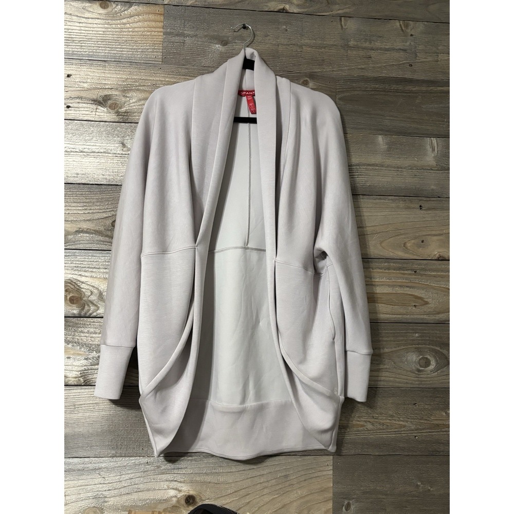 Spanx Open Cardigan Air Essentials Cocoon Women's Size XS/S Off-White Super Soft